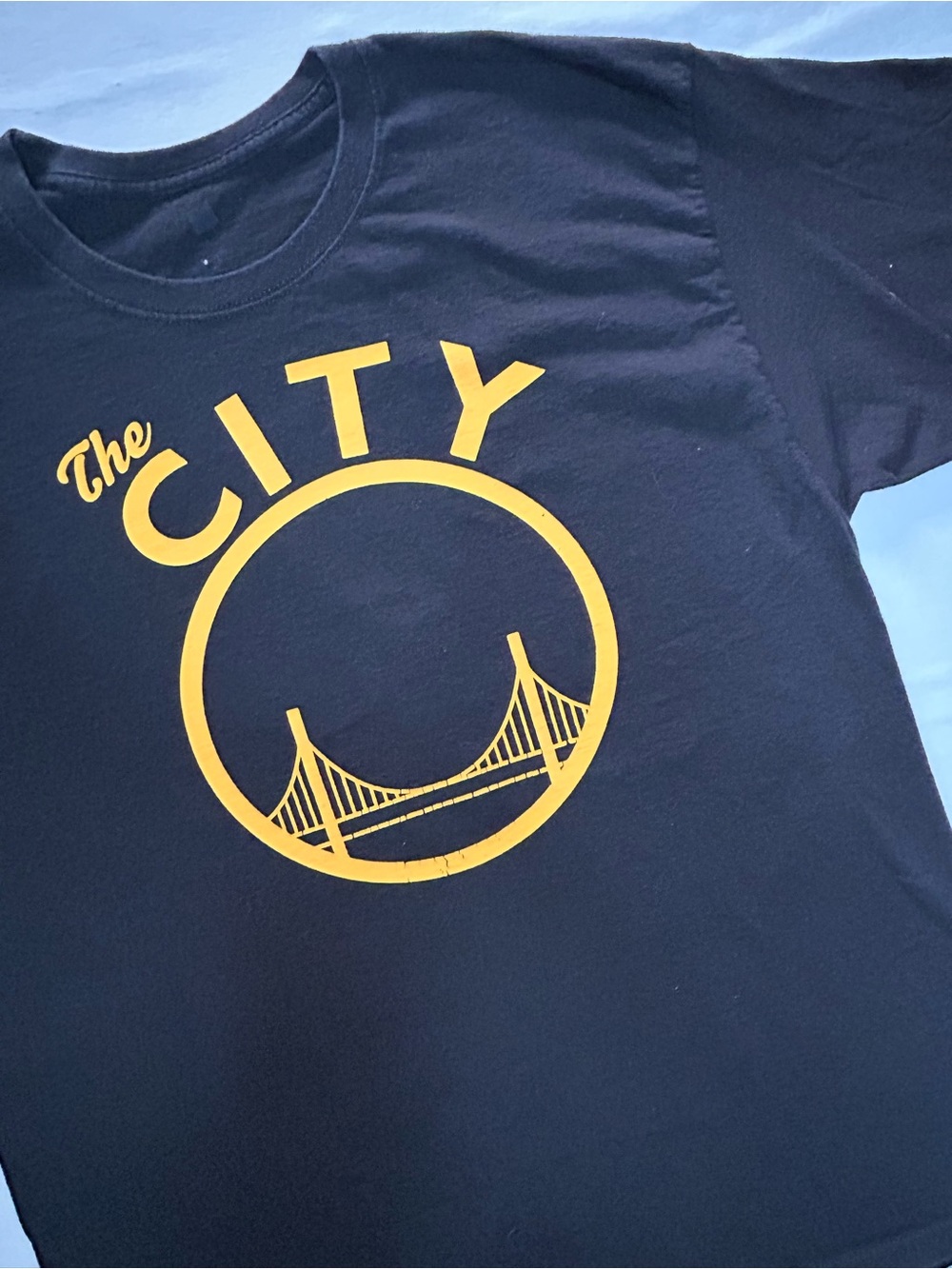Vintage The City Golden Gate Bridge Graphic Tee Black XL